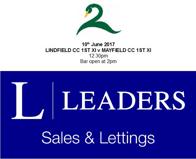Saturday League Fixtures:

1s v <a href="/MayfieldCricket/">Mayfield Cricket</a> (H)
2s v <a href="/HellinglyCC/">Hellingly CC</a> 1s (A)
3s v <a href="/SmallfieldCC/">Smallfield Manor CC</a> 1s (H) HL
4s v <a href="/LingfieldCC/">Lingfield CC</a> 4s (A)