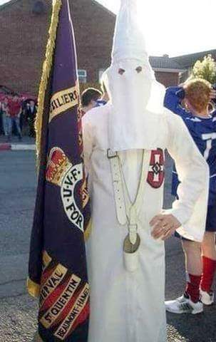 Northern Irish Ku Klux Klan supporter