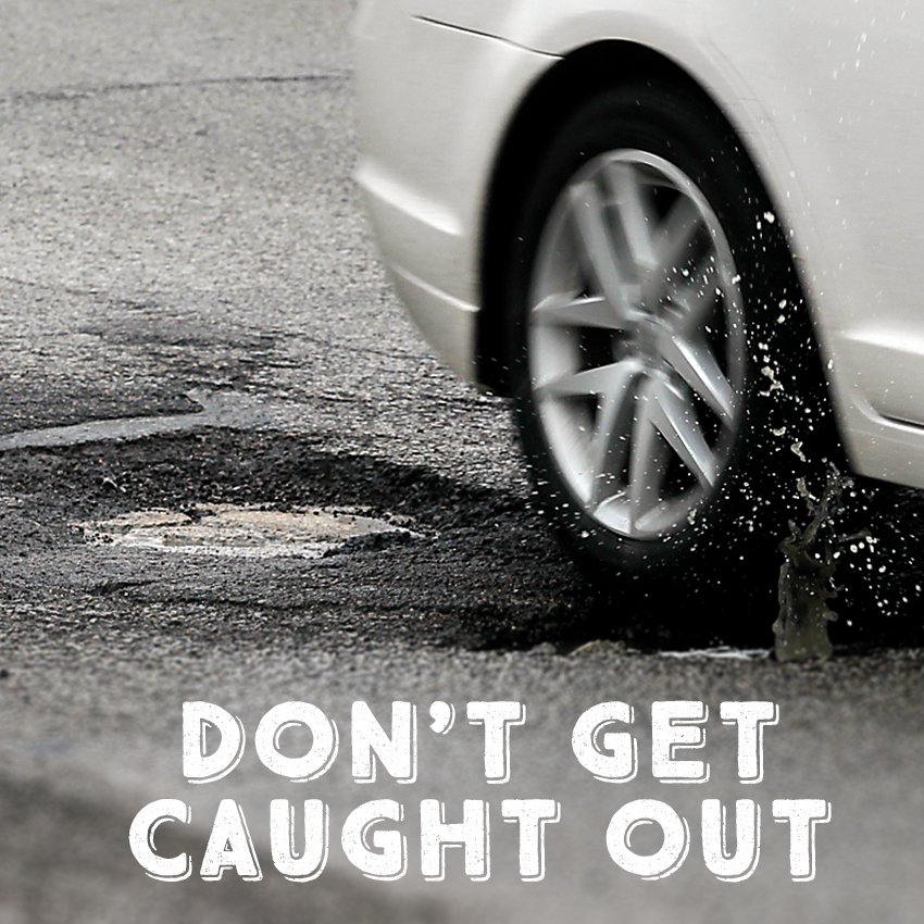WomenAutoKnow's tweet image. Potholes cause up to $3 Billion annually, according to AAA. Now is the time to get a tire and suspension check-up.