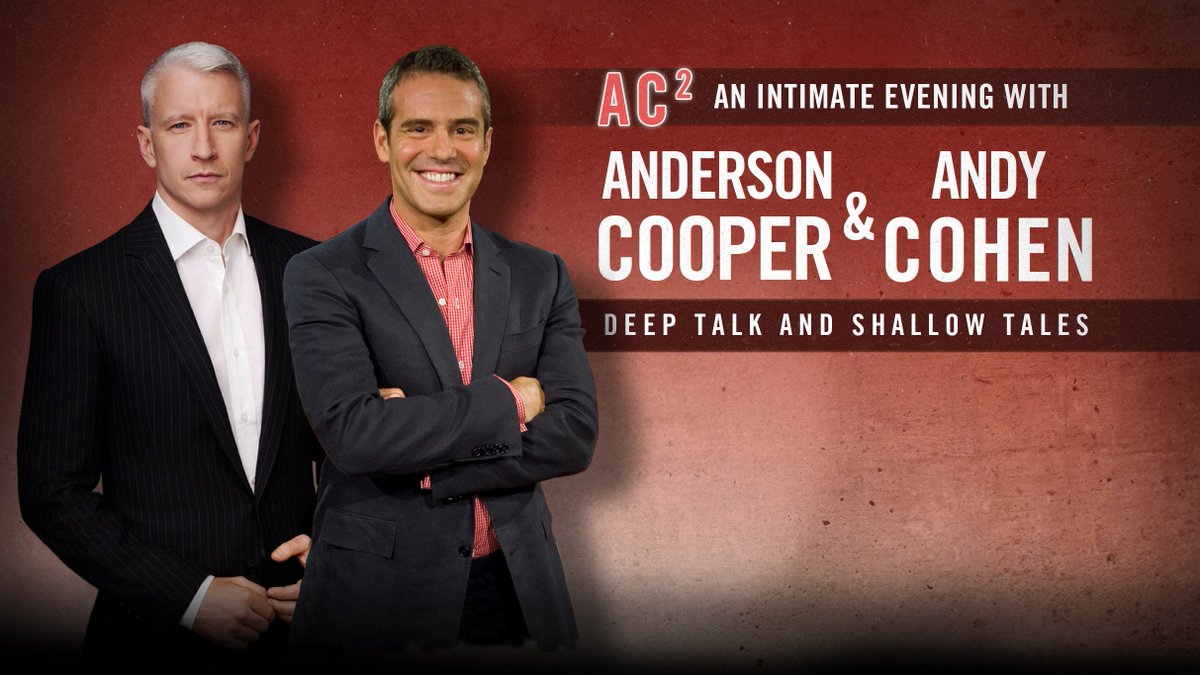 sebeaver's tweet image. So @Andy &amp;amp; @Andersoncooper will be at @comericatheatre TONIGHT &amp;amp; you need to be there! Get tickets to @ac2live NOW! bit.ly/1oXdptF