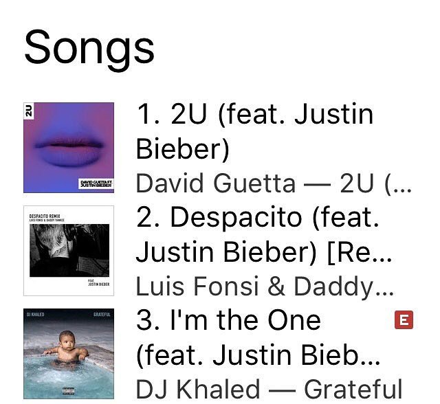 husbiebr's tweet photo. Legend👏 keep making history babe so proud to stan an artist as you!! Never disappoints love u ❤❤ #2U #2UoutNOW #Stream2U #Buy2UOniTunes https://t.co/tWtGQogIOp