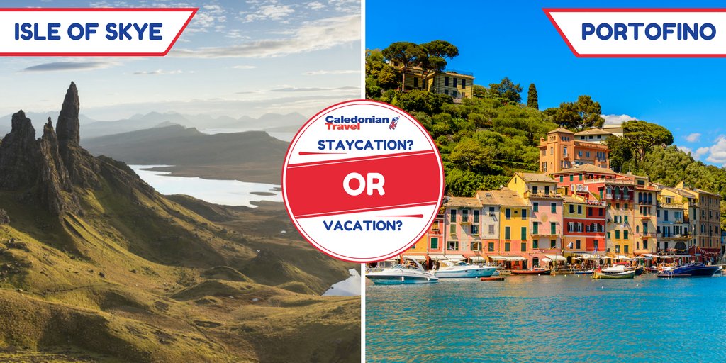Do you prefer the breathtaking views of the #IsleofSkye or the glorious sunshine of #Portofino? RT for #Staycation, LIKE for #Vacation!