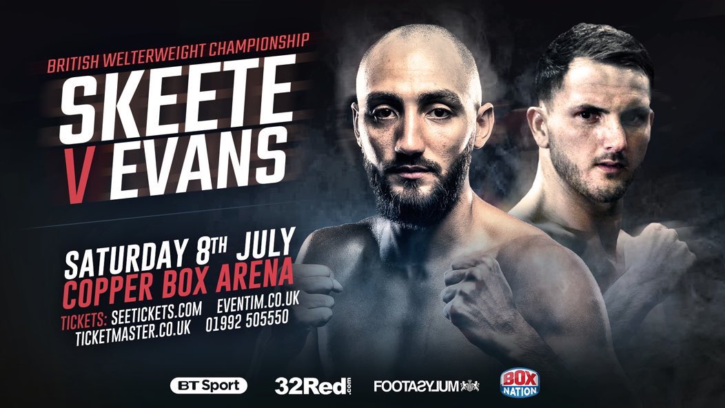 BradleySkeete's tweet photo. It's official! I'll be making the 3rd defence to win my belt outright on Saturday 8th July at @CopperBoxArena Contact me for tickets! 🥊🇬🇧 https://t.co/IEDJvTK3ZX
