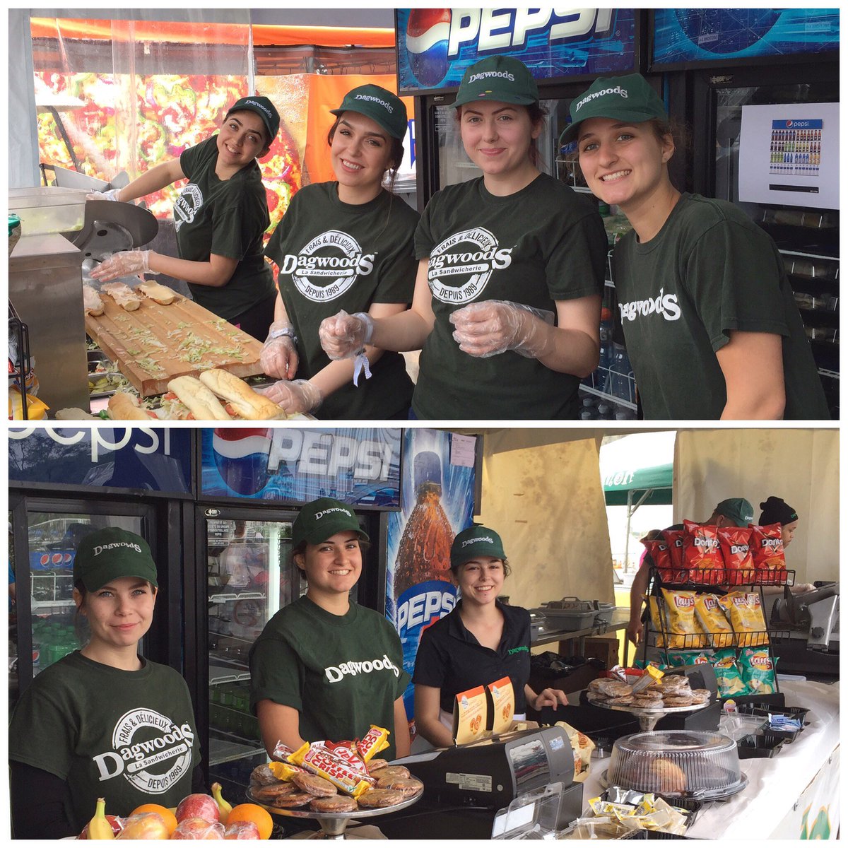 dagwoods_'s tweet photo. For the 15th consecutive year, we are at the #CanadianGP! Come visit us at our two kiosks (Hair Pin and Virage Senna) for fresh sandwiches.😋 https://t.co/tJrh6cM6fb
