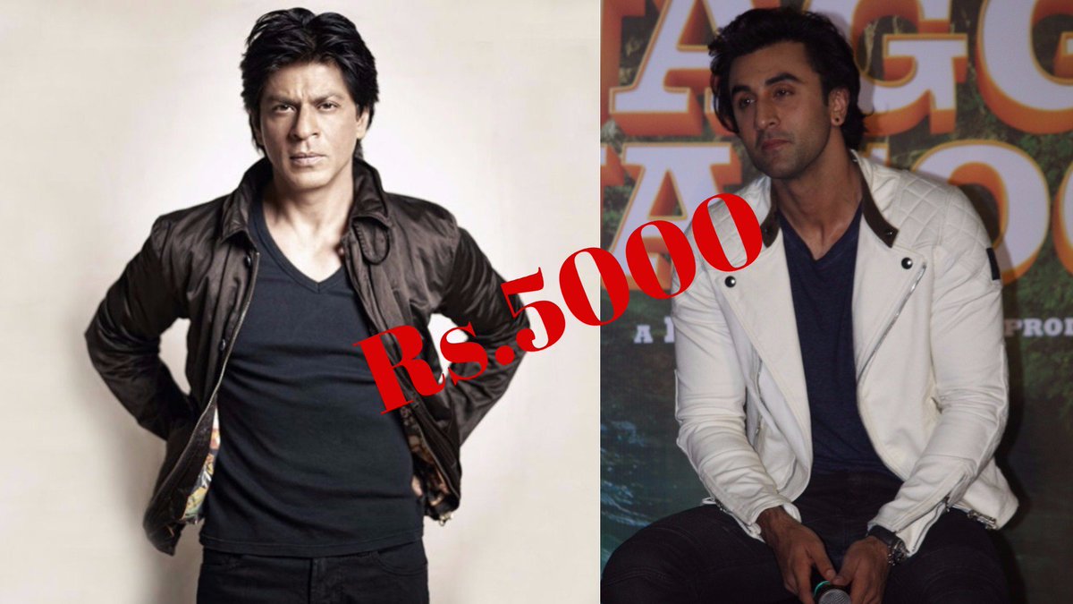 BollywoodH's tweet photo. Video : Here's Why #RanbirKapoor Wants #5000Rupees From #ShahRukhKhan
https://t.co/wobj1ezuNT https://t.co/vwf4srqECX