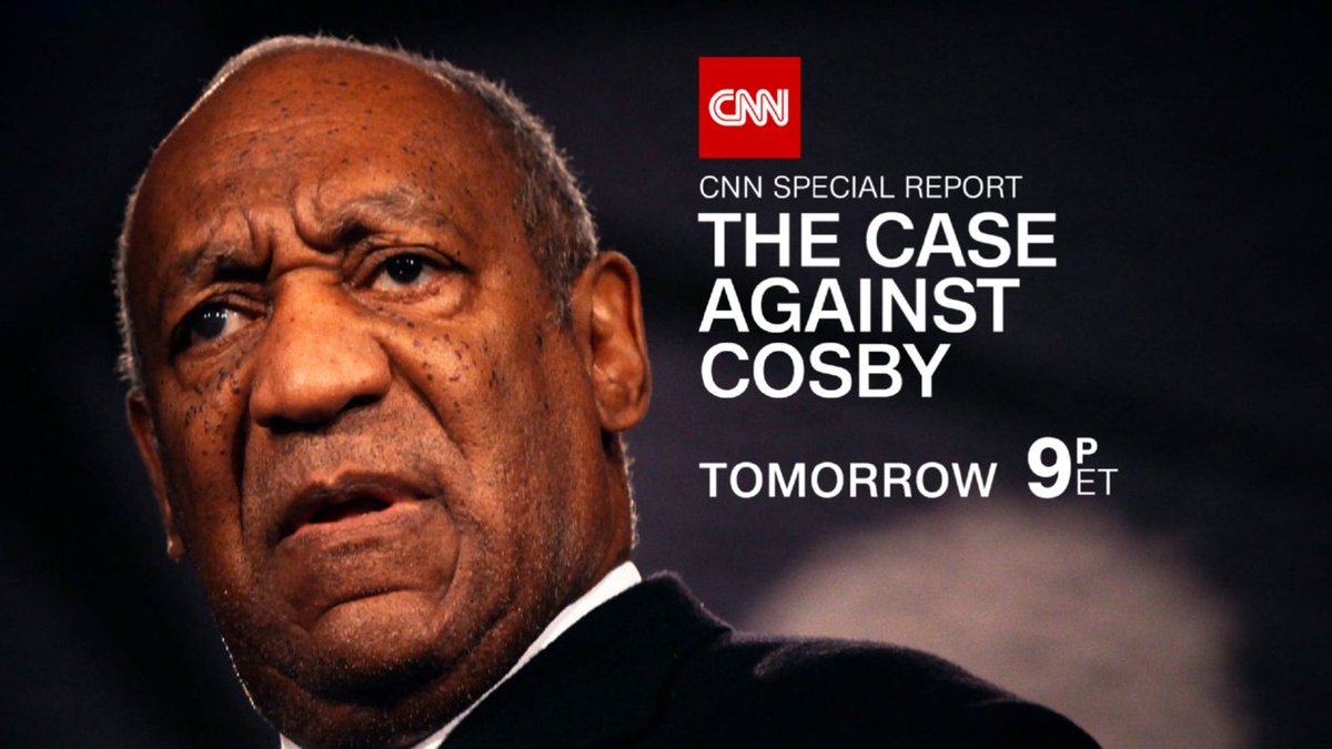 CNN's tweet image. Will Bill Cosby end up behind bars? A CNN Special Report, #CaseAgainstCosby, airs tomorrow night at 9 ET