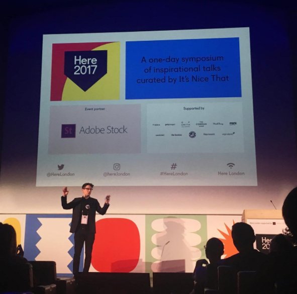 It’s Nice That’s @alexjbec finishes up Here 2017 with a massive round of thank you’s!  #HereLondon