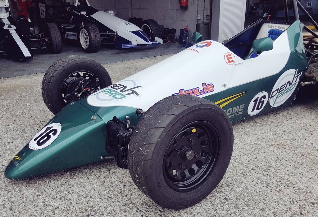 FaolainLuke's tweet photo. Brilliant day testing the #DentProIE car, she's purring like a cat 😉

Big race is tomorrow morning 🏁 https://t.co/LerjkZwCUp