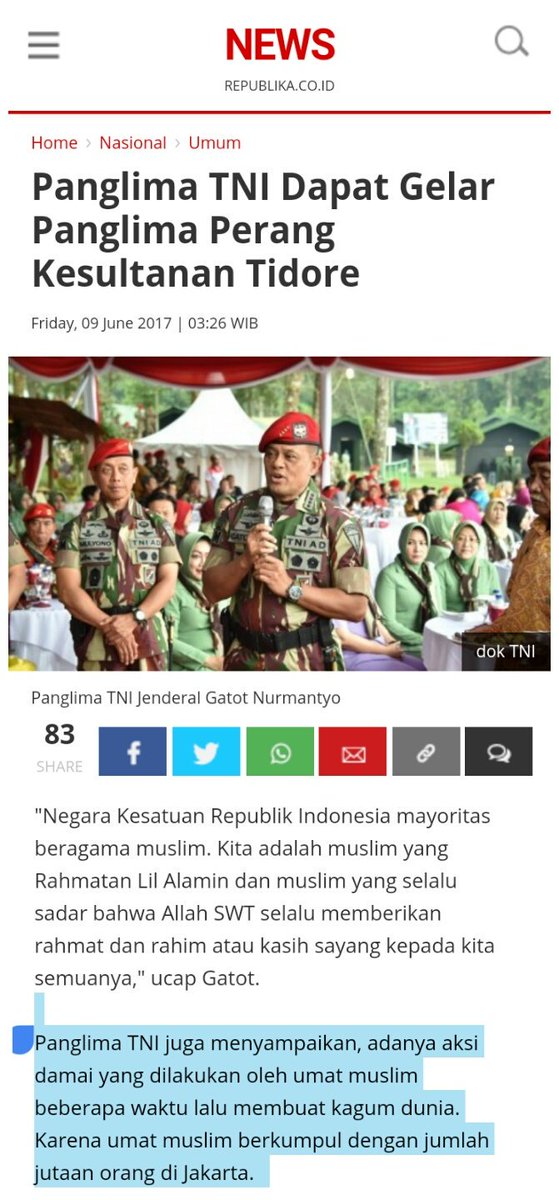 ekowBoy's tweet photo. Berjuta salam cinta💕 dari Umat Islam Indonesia untukmu wahai Panglima https://t.co/46WRolHBMw
