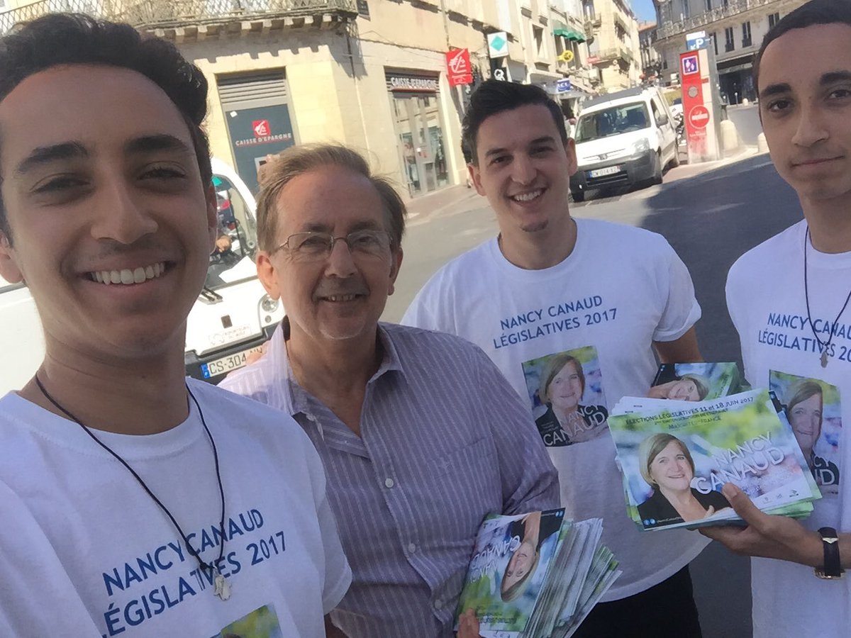 NancyCanaud2017's tweet photo. Dernière journée de campagne au centre ville et à la Paillade ! #circo3402 #legislatives https://t.co/5qJ3huFWy4