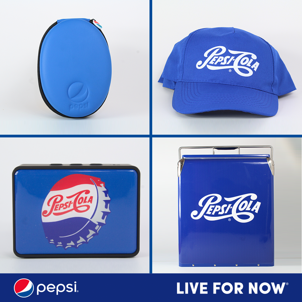 pepsijamaica's tweet photo. The #UltimateRefresher is here to give you the #UltimateSummer. These are some of the prizes you can win by sending your #ParWithPepsi pic https://t.co/hCHBz3QvOQ