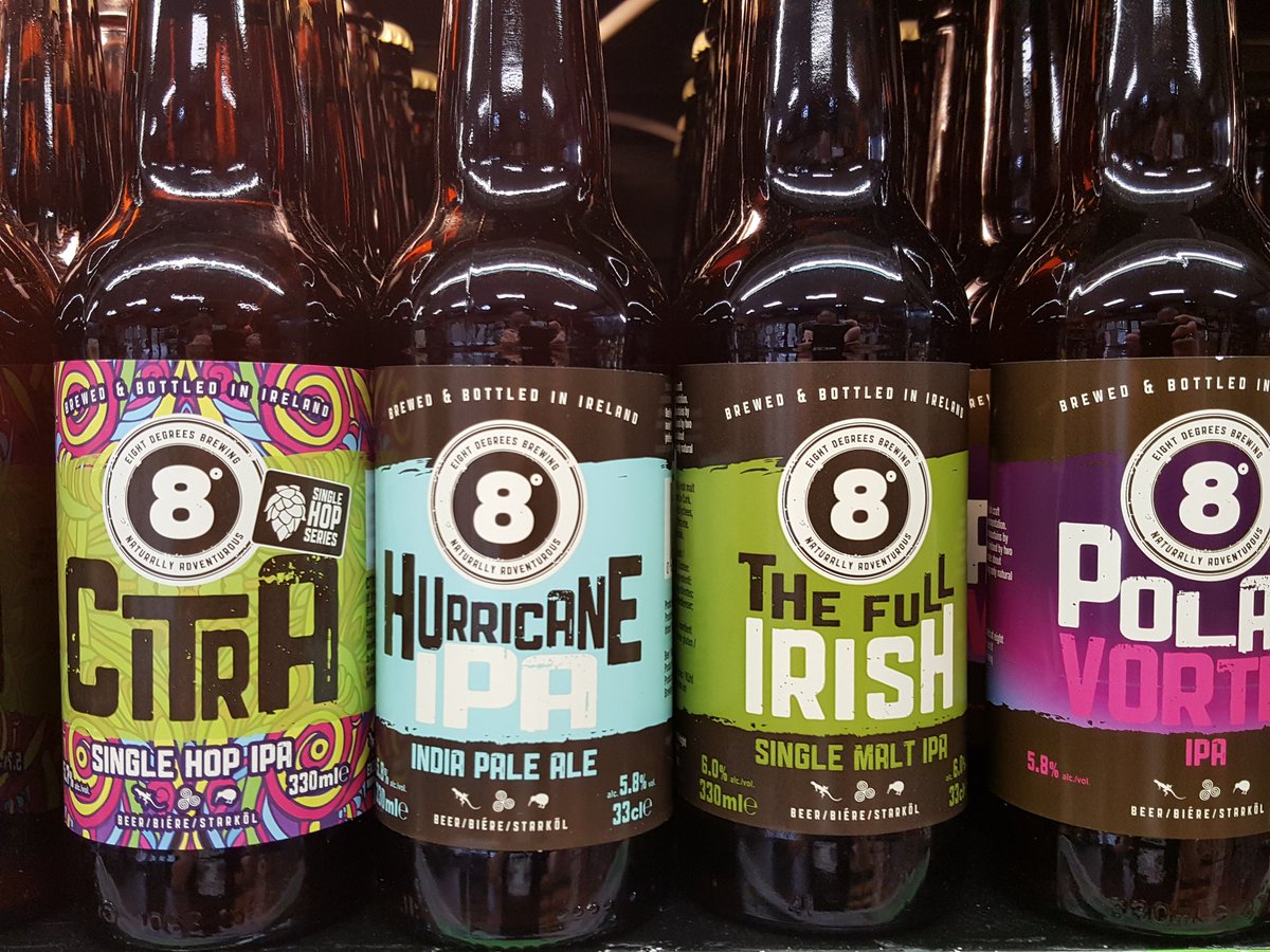 ballyvolaneoffy's tweet photo. Which one is your favorite from @8degreesbrewing? We like them all. https://t.co/IVhm7ZuWul