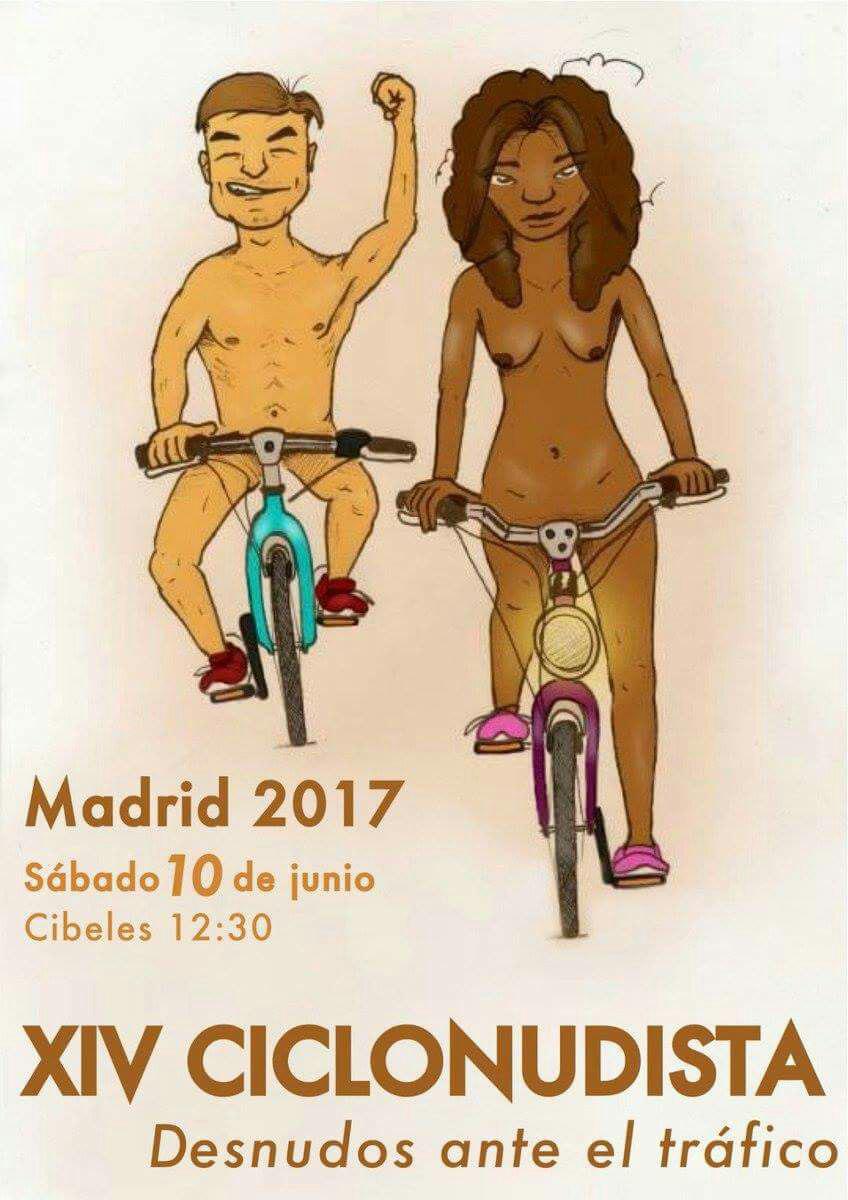 pedalibre's tweet photo. Este sábado, 10 de junio será la XIV Ciclonudista madrileña https://t.co/d5dRm2yfZ6