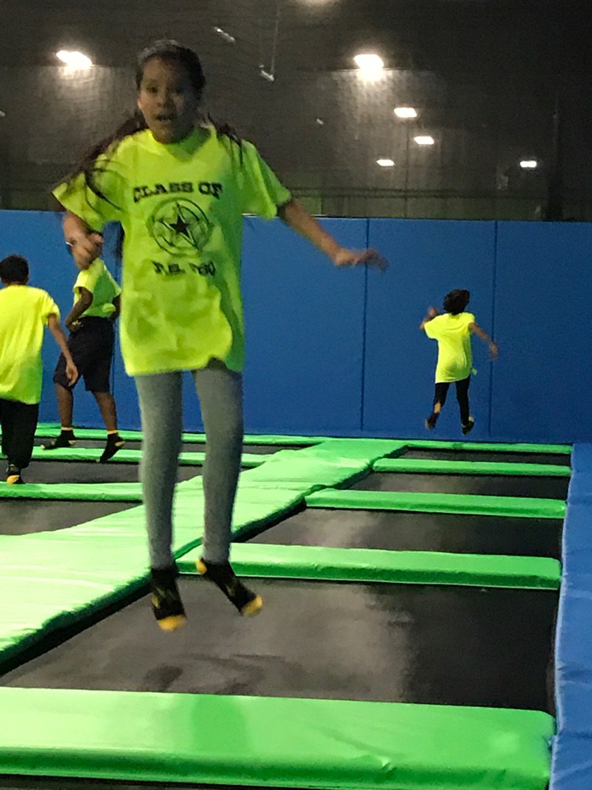 Bouncing fun! #5thgradeseniortrip #ps76q #76learns
