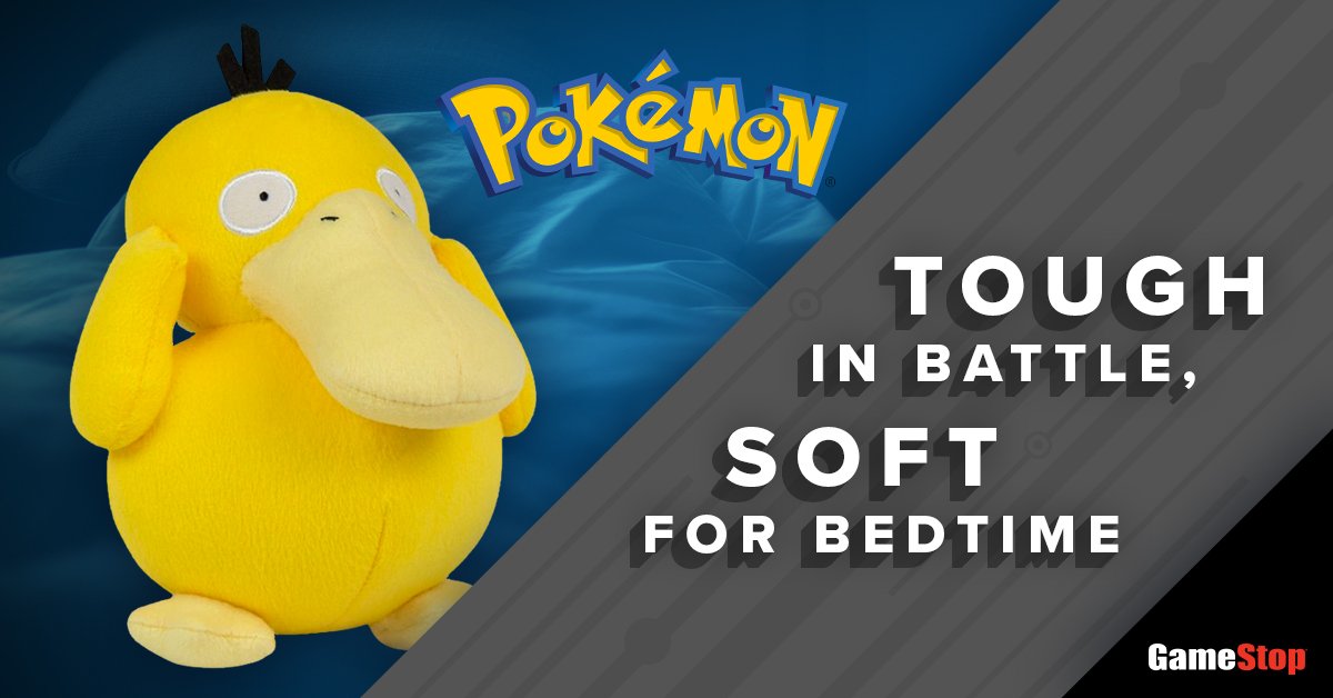 psyduck plush gamestop