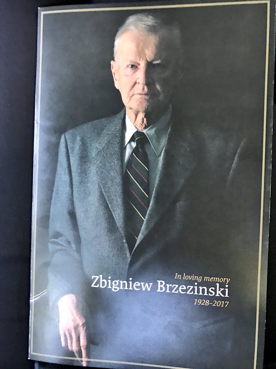 Beautiful ceremony &amp; moving tributes by Pres Carter, Madeleine Albright, Ian, Mark &amp; Mika as Washington bids farewell to <a href="/Zbig/">Zbigniew Brzezinski</a> Brzezinski.