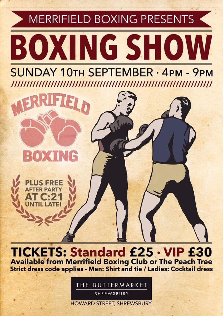 lukemerrifield's tweet photo. Tickets out now 🥊 https://t.co/yVbaTtTJst