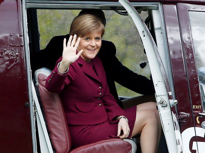 Morvenwhite's tweet photo. @NicolaSturgeon @theSNP please can you just jump in your chopper and disappear now #seeya #bye #solongnow #dontcomeback https://t.co/FndLGk91Z3