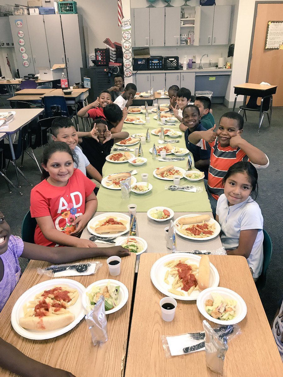 We won the Pennies for Pasta luncheon from Olive Garden. We raised the most money which was donated to kids with cancer. @Prncpl_ERuiz