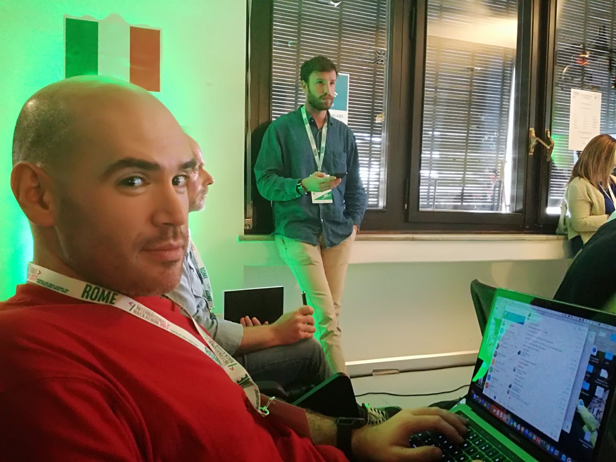 congiuluc's tweet photo. Are you ready??? #InternationalHackathon #rome #bottone https://t.co/1OUUP9Xlf5