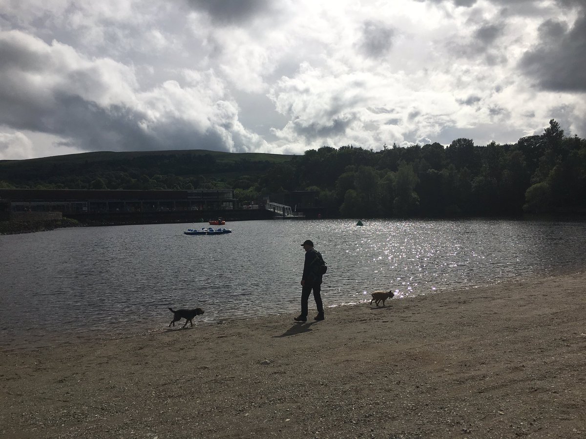 DuncanPickles's tweet photo. Arrived in Scotland and staying near Loch Lomond *slurp* #ScrappyHolibobs with @ScrappyN https://t.co/XlMfOjphpC