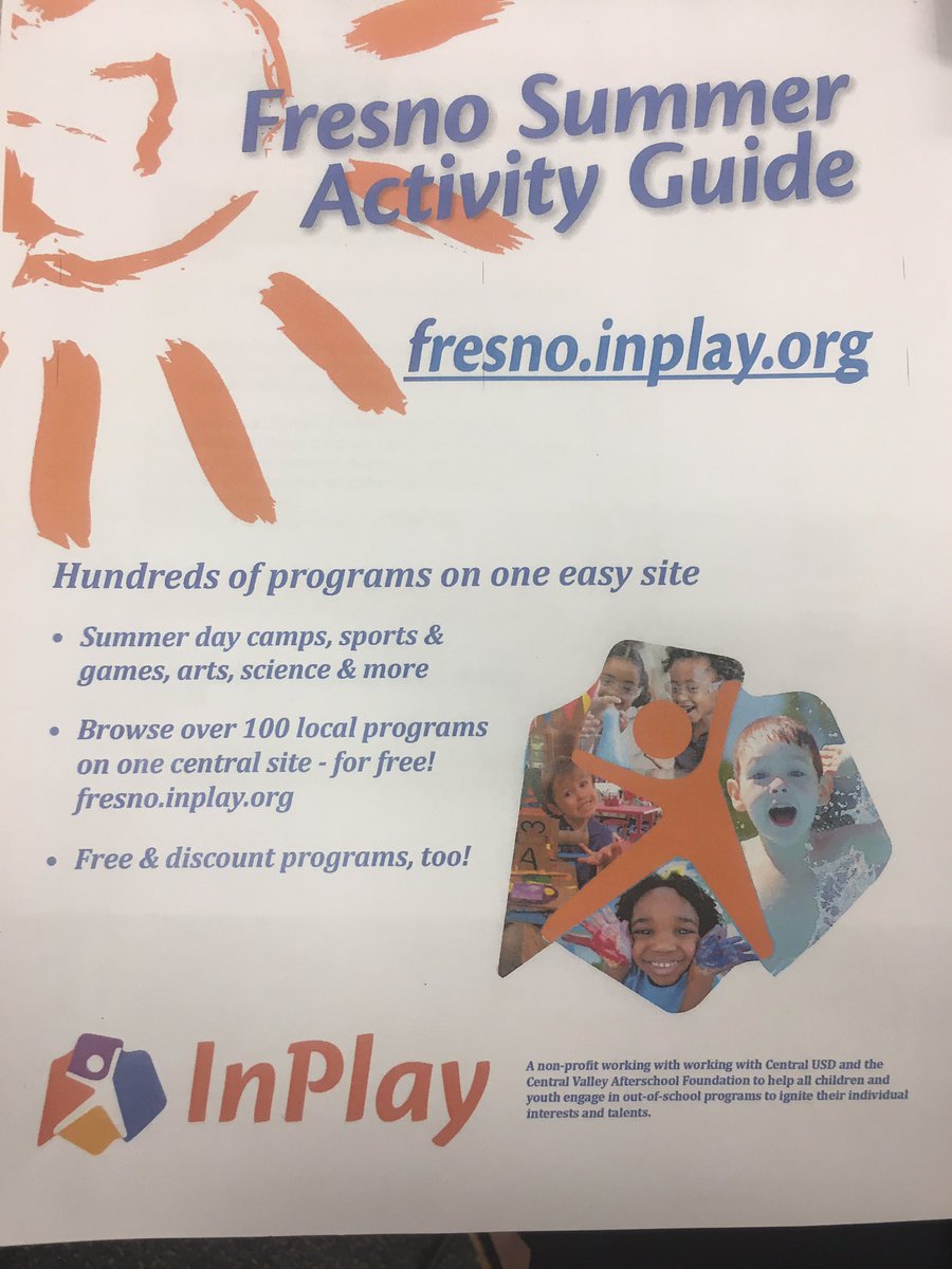 TCMFresno's tweet photo. Fresno Summer Activity Guide #SafeSummerFun @cvaf4asp @SupFreitas @fresnounified https://t.co/QxbuKG3RsG https://t.co/PmSRaRHxmk