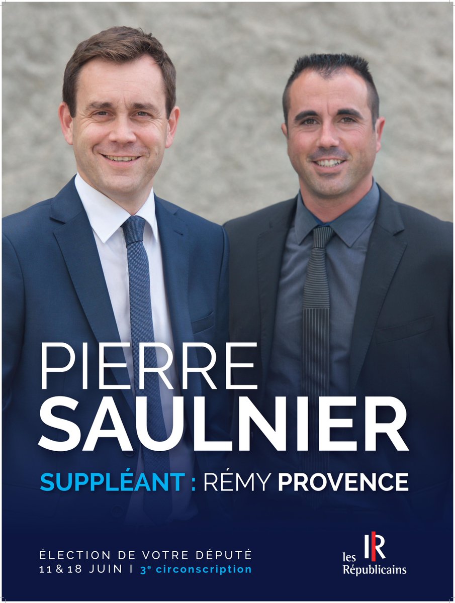 Saulnier64's tweet photo. Dimanche, faites le choix du renouvellement et d'un cap clair pour la France : votez Pierre Saulnier et Remy Provence ! https://t.co/WCJ4Q9Gsoz