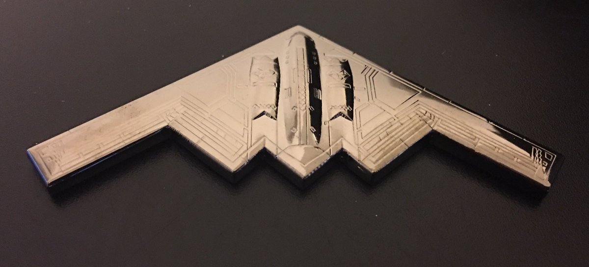 starscoin's tweet photo. #b2 #stealth #bomber #challengecoin I designed for #USAF 393d Aircraft Maintenance Unit https://t.co/afcPeTgIGp