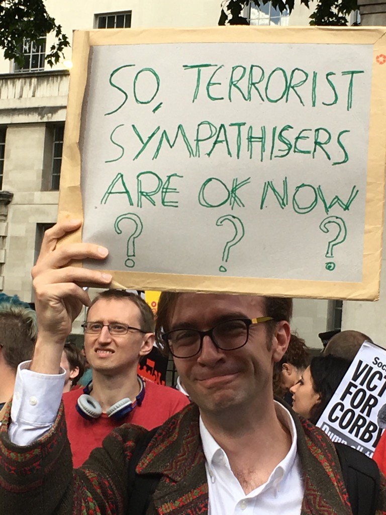 UKuncut's tweet photo. Spontaneous protest at Downing Street against May's coalition of chaos #dupcoalition https://t.co/SDGj23DGiw