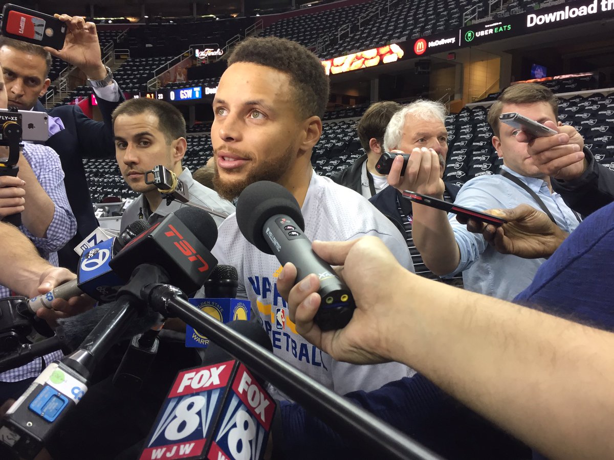 warriors's tweet photo. "The next 48 minutes are the most important 48 minutes of our year." - @StephenCurry30 #StrengthInNumbers https://t.co/YvSXrGYdCP