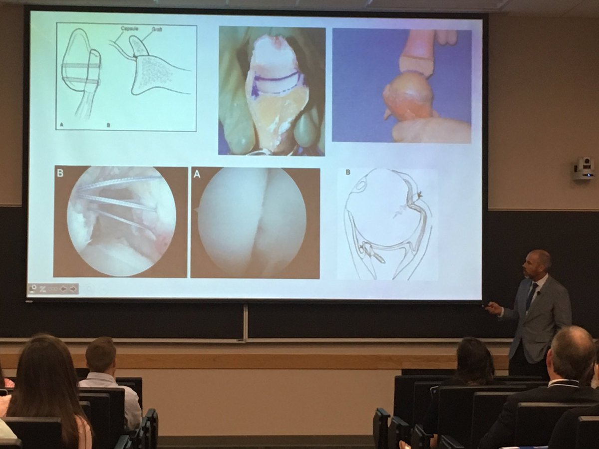 UVASportMedConf's tweet photo. Great morning of McCue Society lectures covering a variety of joint focus and surgical procedures @UVA_Ortho #ArtScience2017 https://t.co/jsbDV2UYI7