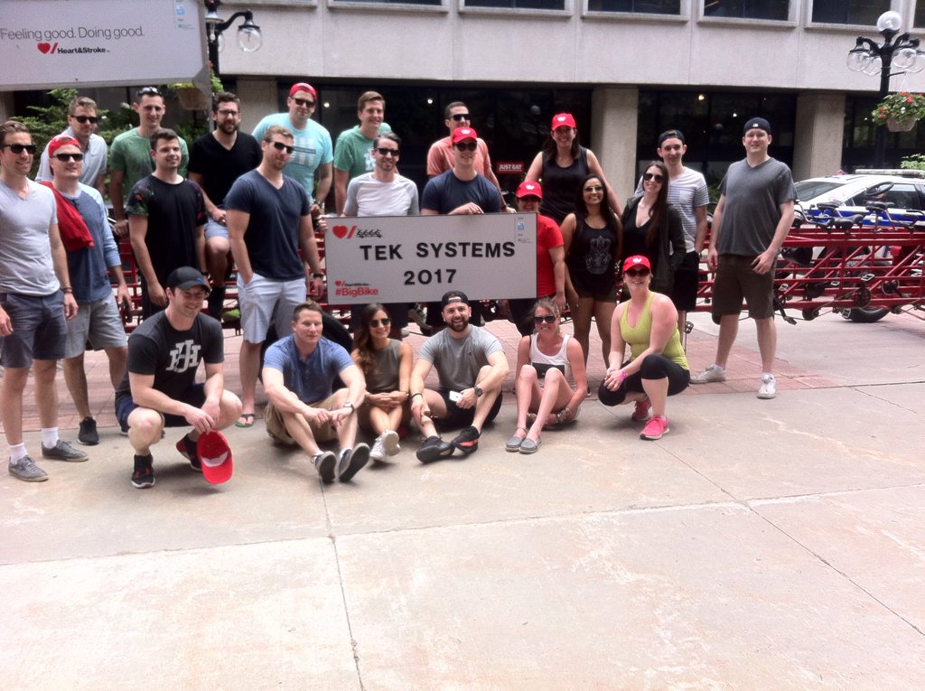 We had an awesome time riding #BigBikeOttawa with <a href="/TEKsystems/">TEKsystems</a> today on Sparks Street! Thanks for your support!!