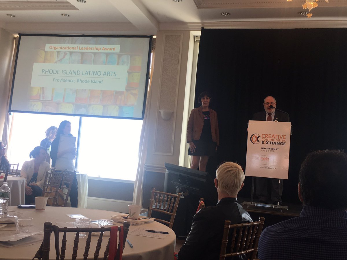Veronicarobles's tweet photo. @RILatinoArts congratulation for getting the #CreativeEconomy award. ThankU @NEFA_Boston #mexicana #latina #rhodeisland feeling so proud. https://t.co/HwLE7ifAOE