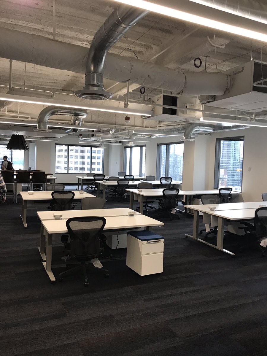 A few small steps adds up to a huge amount of gratitude for our <a href="/cbre/">CBRE</a> and @CBREDev teams in helping in this transition. Ready for Monday 💚