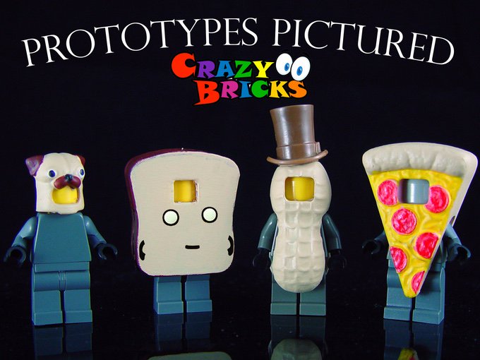 crzybrcks's tweet photo. Get your Pugs &amp; Pizza #LEGO minifig compatible mascots on kickstarter: https://t.co/cNGsXLSGha https://t.co/XruKOELbpv
