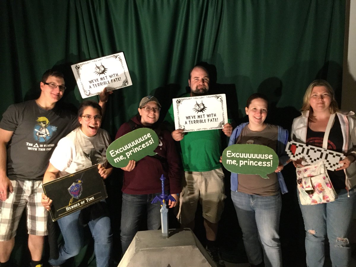 RealEscapeTO's tweet photo. Heroes of #Ottawa! Your photos are up! Tag yourselves and your friends! #SCRAPZelda #DefendersoftheTriforce #Zelda https://t.co/VDbqjefE8S https://t.co/HLjT5KlIuJ