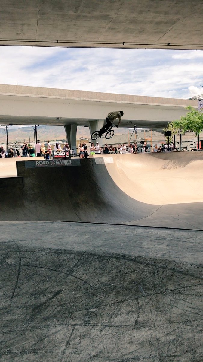 The vibes at Rhodes Skate Park are 😎👌🏻👏🏻 for <a href="/XGames/">X Games</a> #visitidaho