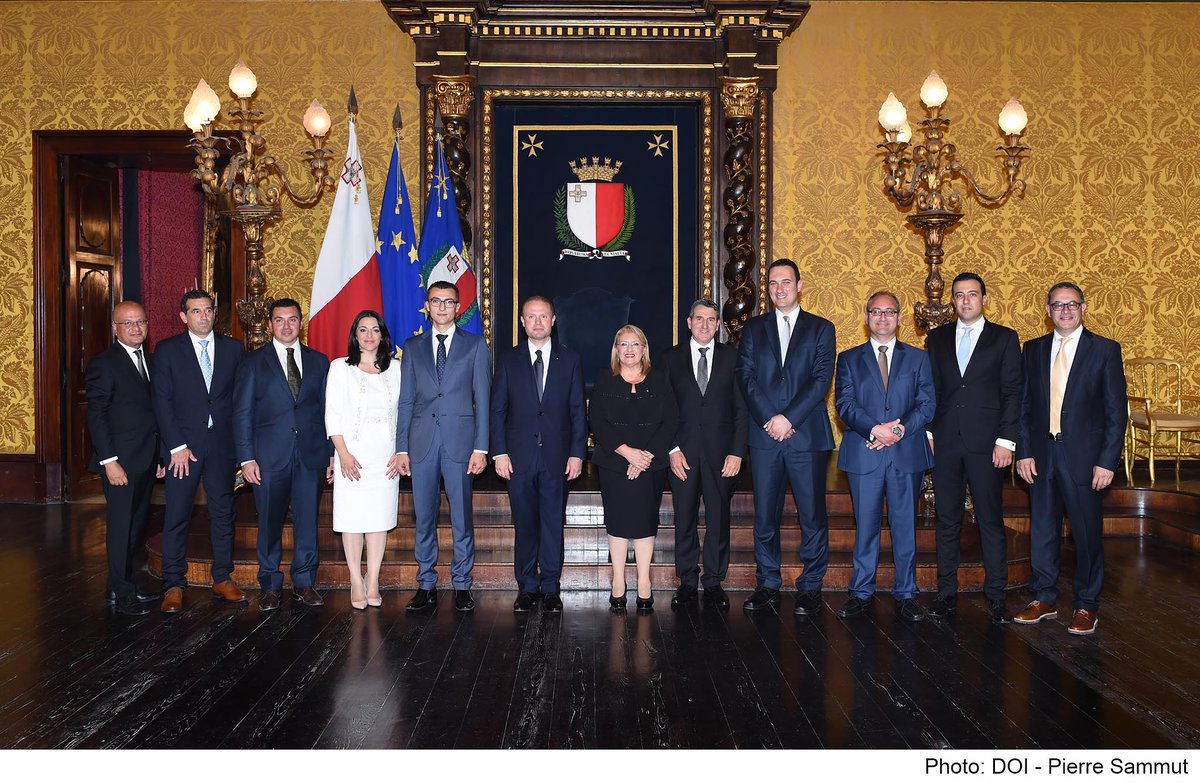 MaltaGov's tweet photo. New @MaltaGov Cabinet take their Oath of Office: Group Pictures https://t.co/tqMGY6excc