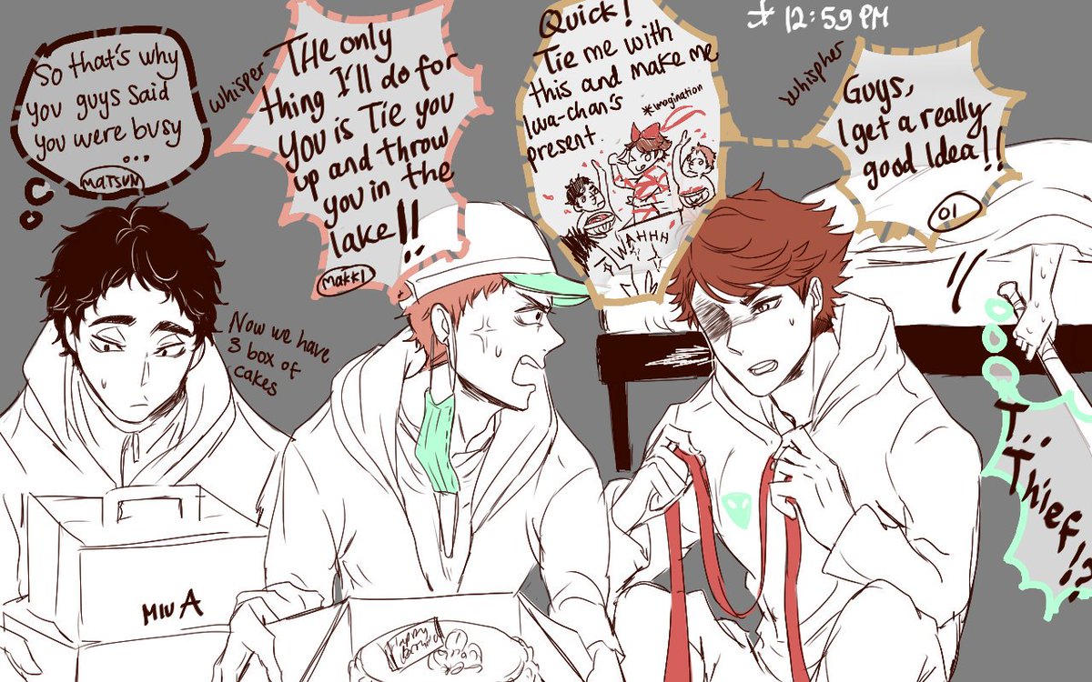 #岩泉一生誕祭2017

Short comic from my sister (miu) ❤ 
Seijoh = iwaizumi fans club 