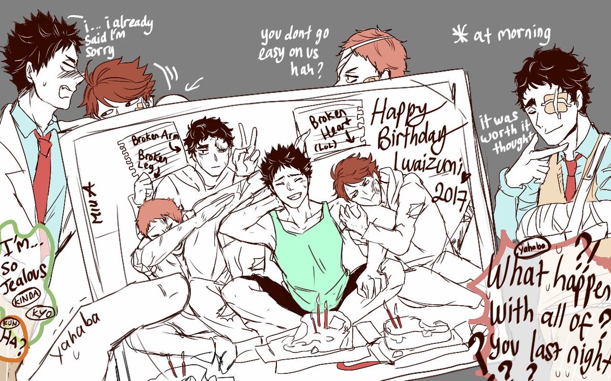#岩泉一生誕祭2017

Short comic from my sister (miu) ❤ 
Seijoh = iwaizumi fans club 