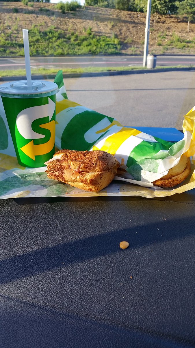 NO............ Spilt some of my @SUBWAYUKIreland in the new vehicle. #WetWipes #AirportSpecials