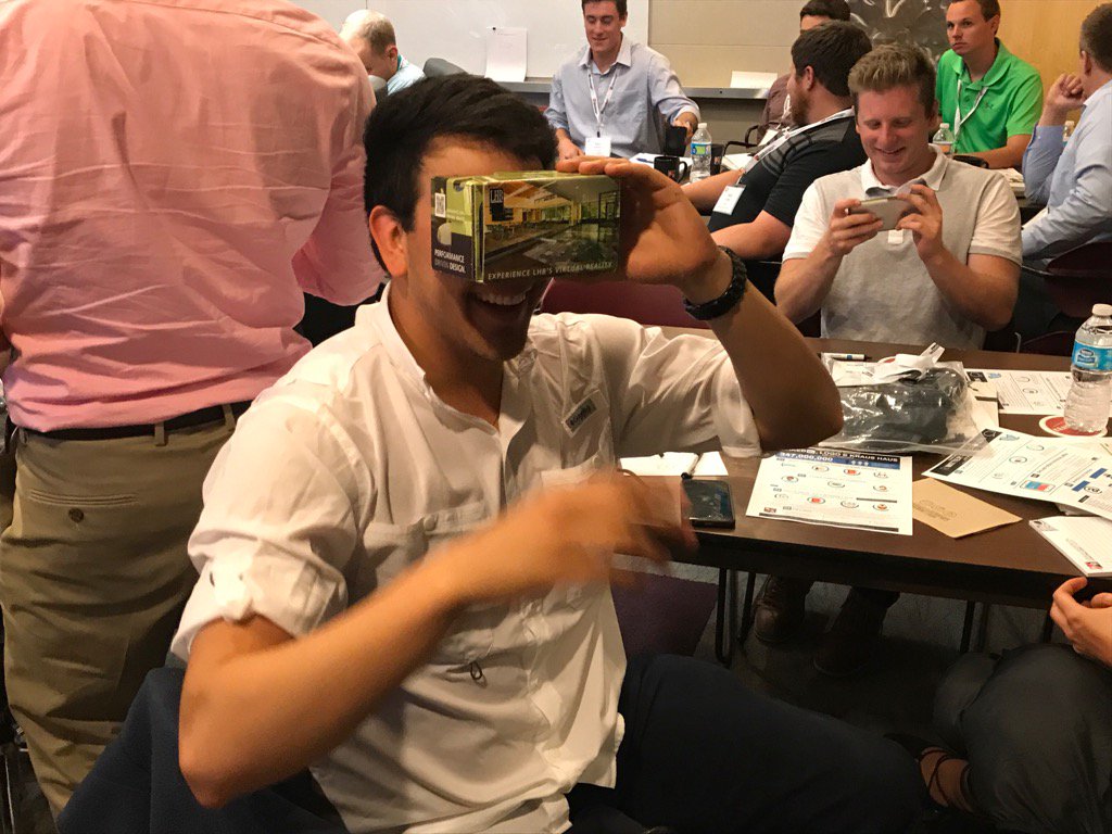 Interns testing our BIM Intern -created VR Safety App! #innovation #2017InternSummit