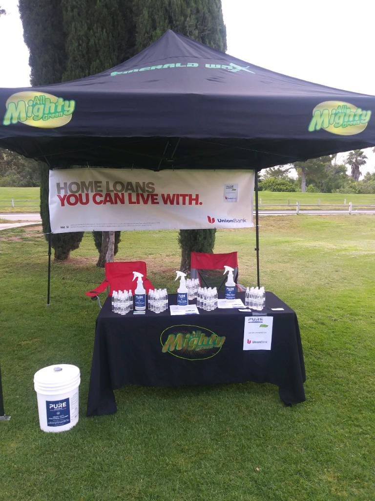 AllMightyGreen's tweet photo. #AMG &amp; Pure Veteran line is at Indian hills Golf Course in Riverside supporting the 1st Annual Golf Tourney benefiting the Veteran's. https://t.co/zwfXrtWG27