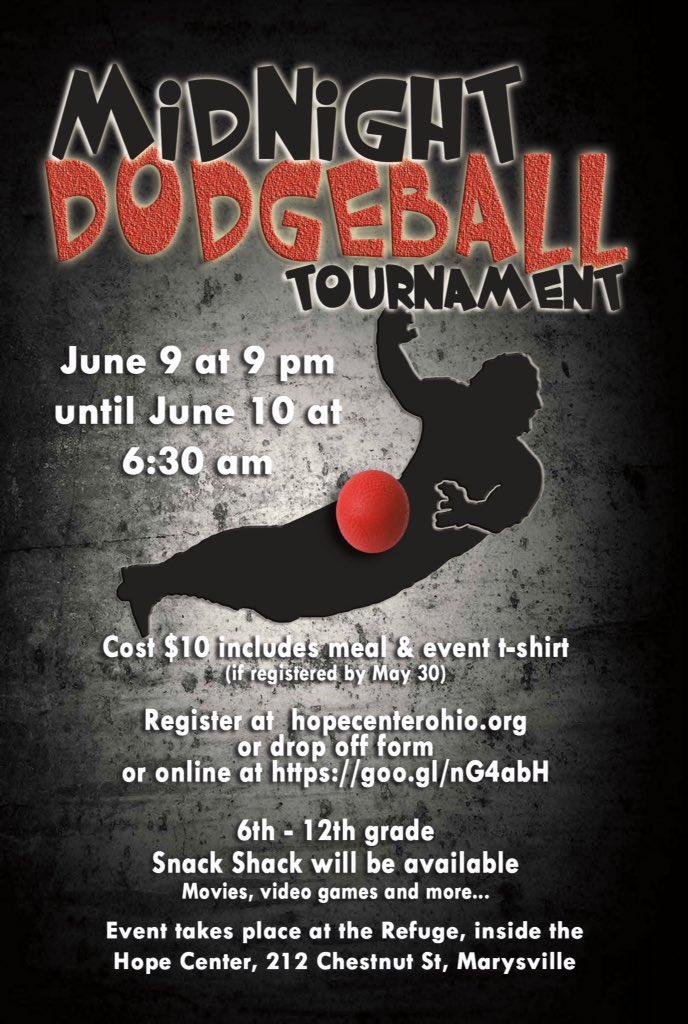 TheRefugeYthCtr's tweet photo. Registration is still open as well as at the door registration. We start at 9 with the #NBAFinals @HopeCenterOhio https://t.co/oCUJF4s27S