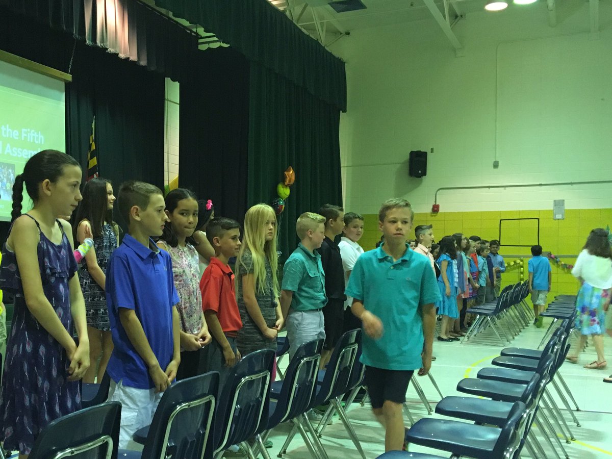 NicoleKNorris's tweet photo. @Prettyboyes1 5th grade ends a wonderful year with a student created, student led farewell! @rpricerosier @MrsGold_BCPS @mrsporter_bcps https://t.co/bPBdKBPAYY