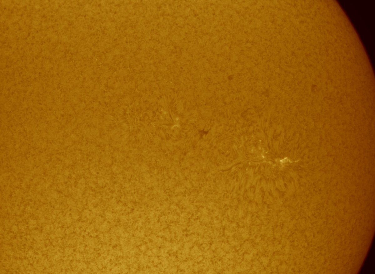 HaSungazer's tweet photo. Todays Sun #SolarObserver, the remains of AR2661. 1/2 https://t.co/I4UxxJWtRd