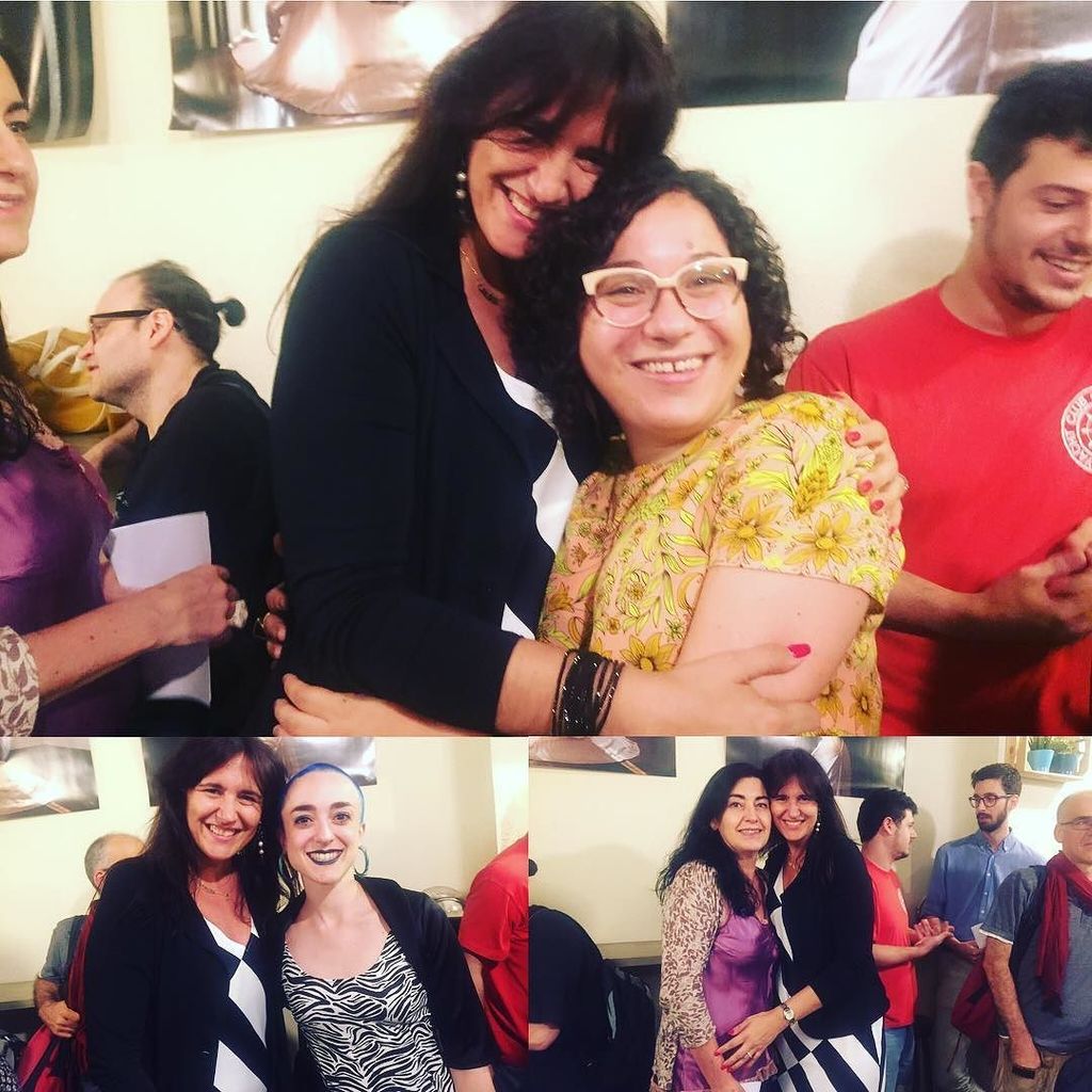 Na Maria Antònia Massanet i na @lauraborras i més de 100 poetes convocats!!! Ara, #recitalpoeteca festa major