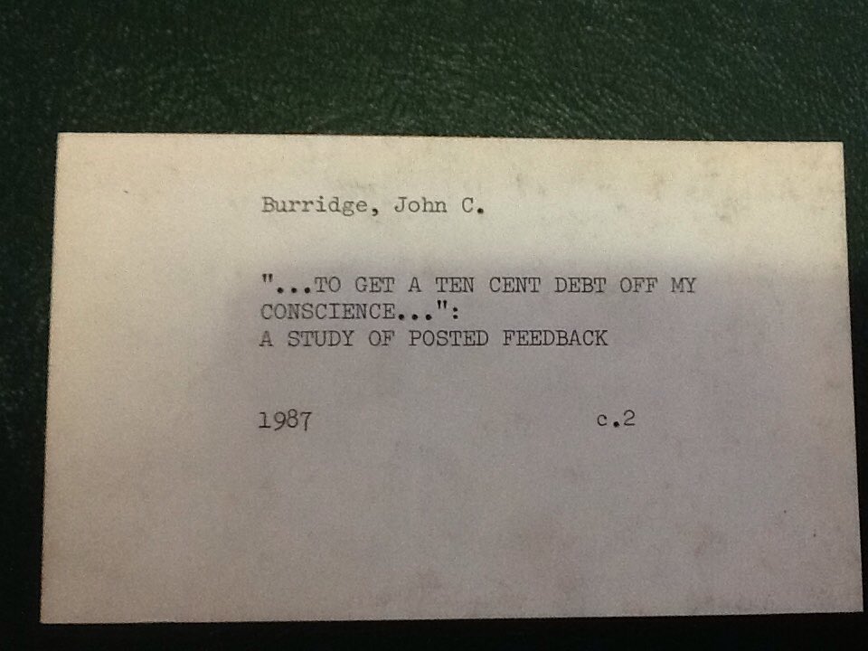 JBurridge's tweet photo. "Oh my God!" the cognoscenti squealed. "Doesn't he _know_ ?" #MyUndergradThesis #YesILooked #ReedReu https://t.co/jCCG4CornY