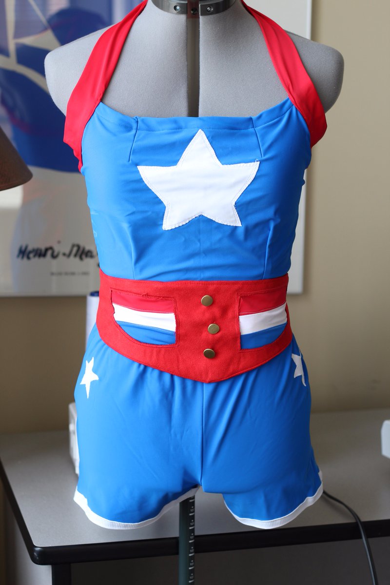 RebelKittyC's tweet photo. Bombshell Stargirl Cosplay just sold! Don't you know its also a swimsuit!#DC #cosplay #costumes #bombshell #homemade #swimsuits #Nerdystuff https://t.co/Wi7vwCVLG0