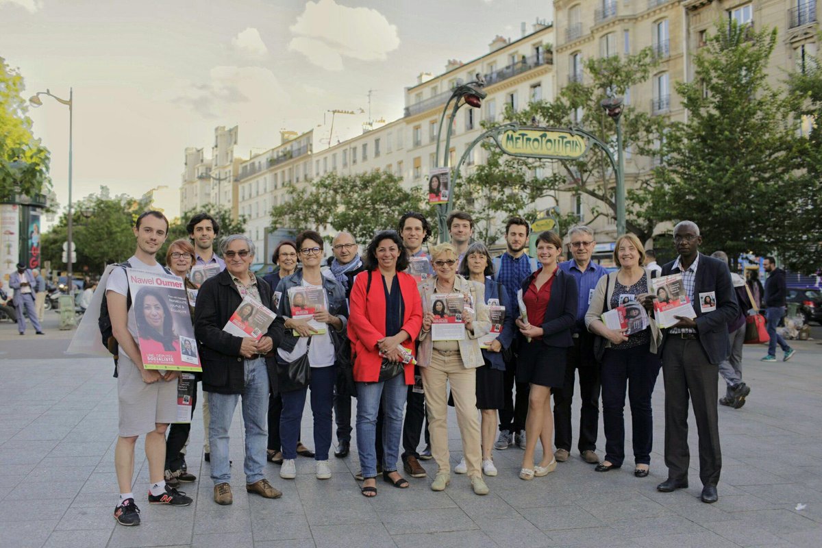 Merci aux militants de la #circo7506 pour cette belle campagne des #legistatives2017 RDV Dimanche soir! 😉